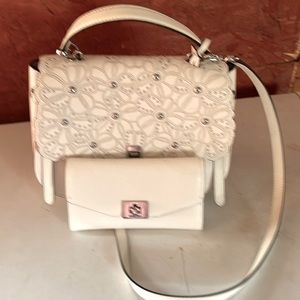 MICHAEL KORS Cassie Large Leather Satchel - Optic White Floral